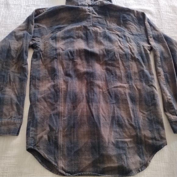 Comune Jacket Shacket Plaid Skater Grunge hooded XL Multicolor - Picture 5 of 11